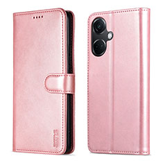 Handytasche Stand Schutzhülle Flip Leder Hülle YZ5 für OnePlus Nord CE 3 5G Rosegold