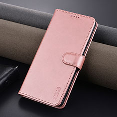 Handytasche Stand Schutzhülle Flip Leder Hülle YZ5 für Oppo A2 Pro 5G Rosegold