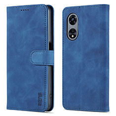 Handytasche Stand Schutzhülle Flip Leder Hülle YZ5 für Oppo A58 5G Blau