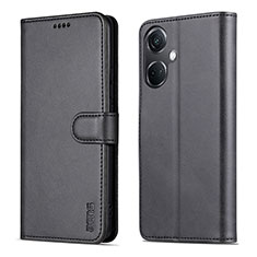 Handytasche Stand Schutzhülle Flip Leder Hülle YZ5 für Oppo K11 5G Schwarz