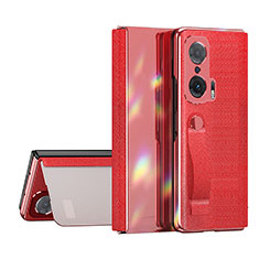 Handytasche Stand Schutzhülle Flip Leder Hülle ZL1 für Huawei Honor Magic V 5G Rot