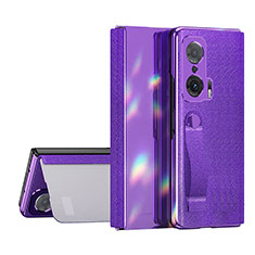 Handytasche Stand Schutzhülle Flip Leder Hülle ZL1 für Huawei Honor Magic V 5G Violett