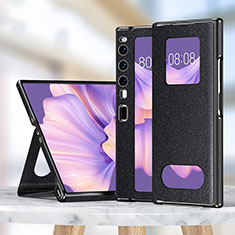 Handytasche Stand Schutzhülle Flip Leder Hülle ZL1 für Huawei Mate Xs 2 Schwarz