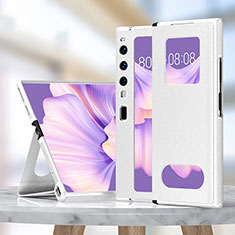 Handytasche Stand Schutzhülle Flip Leder Hülle ZL1 für Huawei Mate Xs 2 Weiß