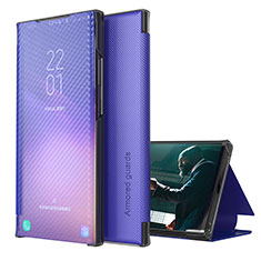 Handytasche Stand Schutzhülle Flip Leder Hülle ZL1 für Samsung Galaxy A02 Violett