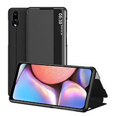 Handytasche Stand Schutzhülle Flip Leder Hülle ZL1 für Samsung Galaxy A10s Schwarz