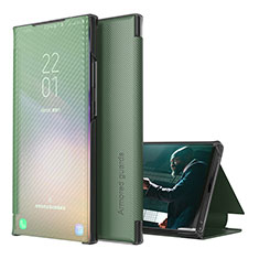 Handytasche Stand Schutzhülle Flip Leder Hülle ZL1 für Samsung Galaxy A12 5G Grün