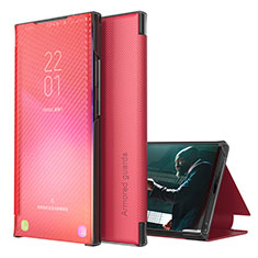 Handytasche Stand Schutzhülle Flip Leder Hülle ZL1 für Samsung Galaxy A12 5G Rot
