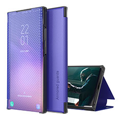 Handytasche Stand Schutzhülle Flip Leder Hülle ZL1 für Samsung Galaxy A12 Violett