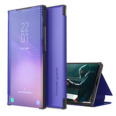 Handytasche Stand Schutzhülle Flip Leder Hülle ZL1 für Samsung Galaxy A21s Violett