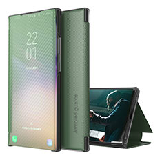 Handytasche Stand Schutzhülle Flip Leder Hülle ZL1 für Samsung Galaxy A30S Grün