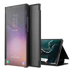 Handytasche Stand Schutzhülle Flip Leder Hülle ZL1 für Samsung Galaxy A30S Schwarz