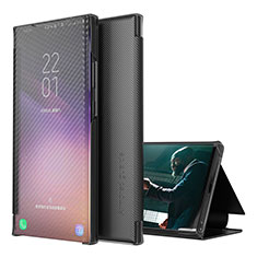 Handytasche Stand Schutzhülle Flip Leder Hülle ZL1 für Samsung Galaxy A51 4G Schwarz