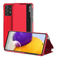 Handytasche Stand Schutzhülle Flip Leder Hülle ZL1 für Samsung Galaxy A72 4G Rot