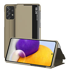 Handytasche Stand Schutzhülle Flip Leder Hülle ZL1 für Samsung Galaxy A72 5G Gold