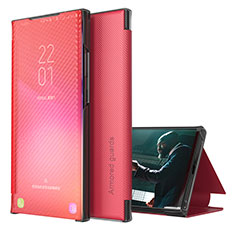 Handytasche Stand Schutzhülle Flip Leder Hülle ZL1 für Samsung Galaxy M02 Rot