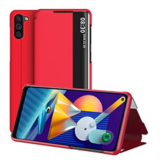 Handytasche Stand Schutzhülle Flip Leder Hülle ZL1 für Samsung Galaxy M11 Rot