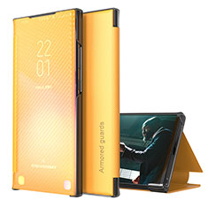 Handytasche Stand Schutzhülle Flip Leder Hülle ZL1 für Samsung Galaxy M31 Prime Edition Gelb