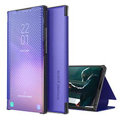 Handytasche Stand Schutzhülle Flip Leder Hülle ZL1 für Samsung Galaxy M31 Violett