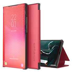 Handytasche Stand Schutzhülle Flip Leder Hülle ZL1 für Samsung Galaxy Note 20 Ultra 5G Rot