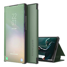 Handytasche Stand Schutzhülle Flip Leder Hülle ZL1 für Samsung Galaxy S20 Plus 5G Grün