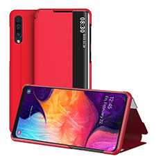 Handytasche Stand Schutzhülle Flip Leder Hülle ZL2 für Samsung Galaxy A30S Rot