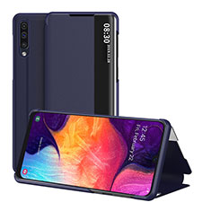 Handytasche Stand Schutzhülle Flip Leder Hülle ZL2 für Samsung Galaxy A50S Blau