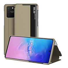 Handytasche Stand Schutzhülle Flip Leder Hülle ZL2 für Samsung Galaxy M80S Gold