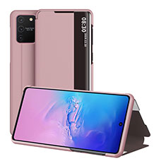 Handytasche Stand Schutzhülle Flip Leder Hülle ZL2 für Samsung Galaxy M80S Rosegold