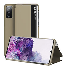 Handytasche Stand Schutzhülle Flip Leder Hülle ZL2 für Samsung Galaxy S20 FE (2022) 5G Gold