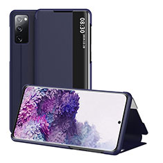 Handytasche Stand Schutzhülle Flip Leder Hülle ZL2 für Samsung Galaxy S20 Lite 5G Blau