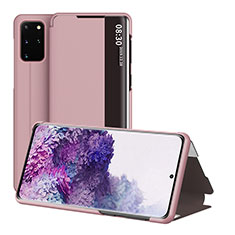 Handytasche Stand Schutzhülle Flip Leder Hülle ZL2 für Samsung Galaxy S20 Plus 5G Rosegold