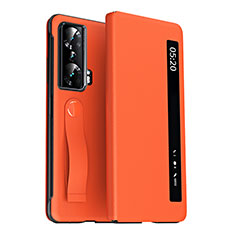 Handytasche Stand Schutzhülle Flip Leder Hülle ZL3 für Huawei Honor Magic Vs Ultimate 5G Orange