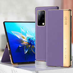 Handytasche Stand Schutzhülle Flip Leder Hülle ZL3 für Huawei Mate X2 Violett