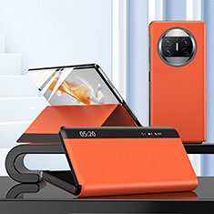 Handytasche Stand Schutzhülle Flip Leder Hülle ZL3 für Huawei Mate X5 Orange