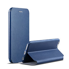 Handytasche Stand Schutzhülle Leder für Apple iPhone 6 Plus Blau