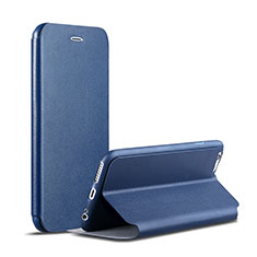 Handytasche Stand Schutzhülle Leder für Apple iPhone 6S Blau