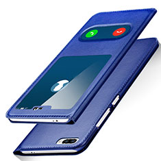Handytasche Stand Schutzhülle Leder für Huawei Honor 10 Blau