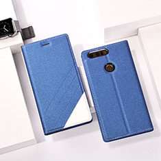 Handytasche Stand Schutzhülle Leder für Huawei Honor 8 Blau