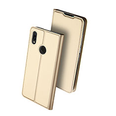 Handytasche Stand Schutzhülle Leder für Huawei Y9 (2019) Gold