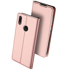 Handytasche Stand Schutzhülle Leder für Huawei Y9 (2019) Rosegold