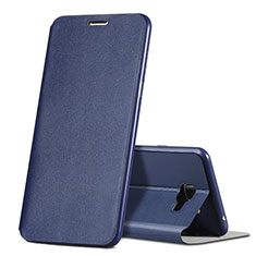 Handytasche Stand Schutzhülle Leder für Samsung Galaxy C7 SM-C7000 Blau