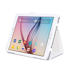 Handytasche Stand Schutzhülle Leder für Samsung Galaxy Tab S2 9.7 SM-T810 SM-T815 Weiß