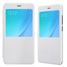 Handytasche Stand Schutzhülle Leder für Xiaomi Mi A1 Weiß