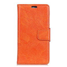 Handytasche Stand Schutzhülle Leder Hülle für Asus Zenfone Max ZB663KL Orange