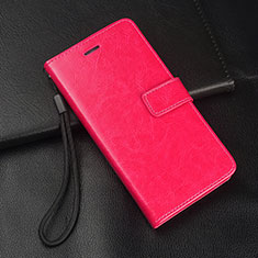 Handytasche Stand Schutzhülle Leder Hülle für Oppo A11 Pink