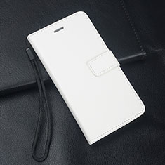 Handytasche Stand Schutzhülle Leder Hülle für Oppo A11X Weiß