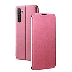 Handytasche Stand Schutzhülle Leder Hülle für Oppo K5 Rosa