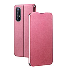 Handytasche Stand Schutzhülle Leder Hülle für Oppo Reno3 Pro Rosa