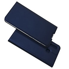 Handytasche Stand Schutzhülle Leder Hülle für Samsung Galaxy A20 Blau